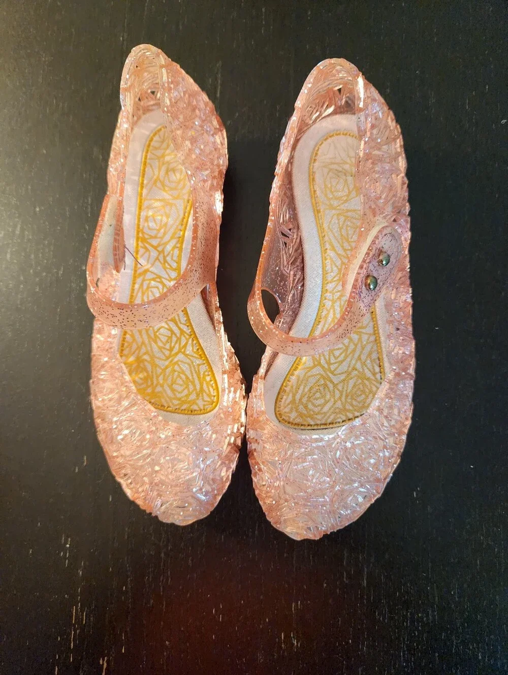 Girls' Sparkle Jelly Mary Jane Shoes - Pink